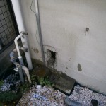 名古屋市南区 ガス給湯器取替工事 撤去後