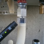 ガス給湯器取替工事 ガス漏れチェック